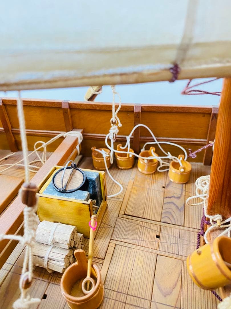 帆船模型 八丁櫓木製 和船 船大工 伝統工芸