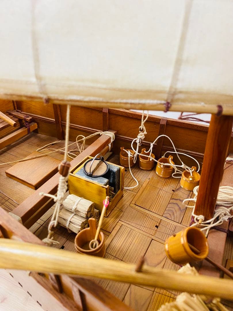 帆船模型 八丁櫓木製 和船 船大工 伝統工芸