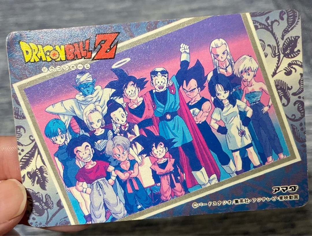 ドラゴンボールZ カードダス ダブルゴールドレザーカード　悟飯　ビーデル