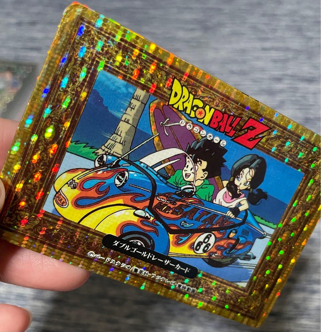 ドラゴンボールZ カードダス ダブルゴールドレザーカード　悟飯　ビーデル