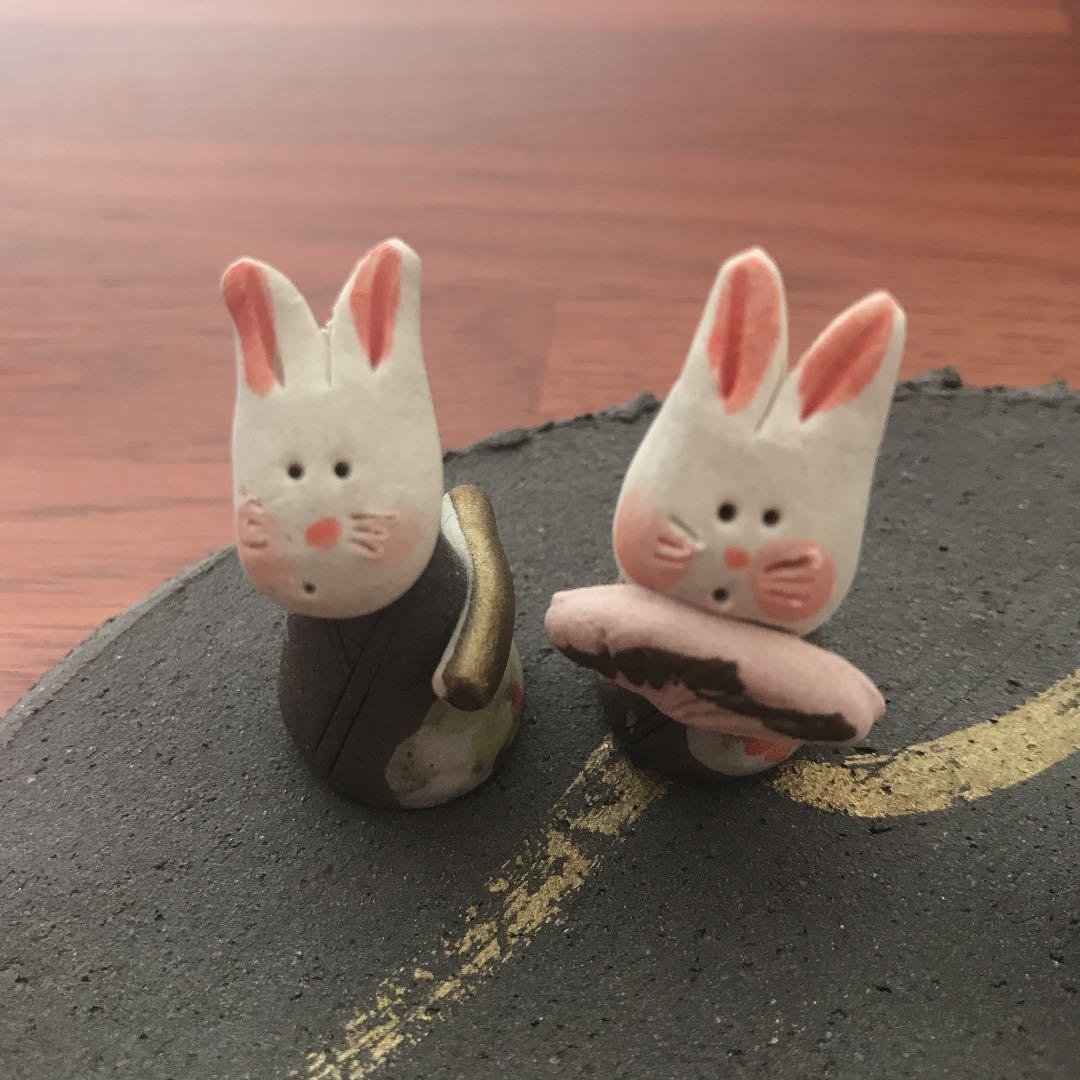 雛人形　うさぎ　濱田ひろこ作