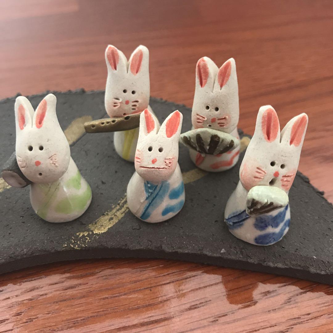 雛人形　うさぎ　濱田ひろこ作