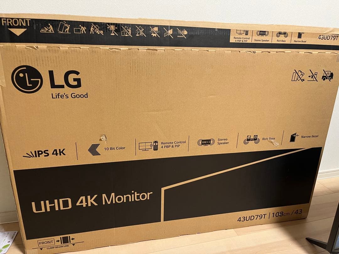 LG 4Kモニター ディスプレイ 43UD79T-B 42.5インチ