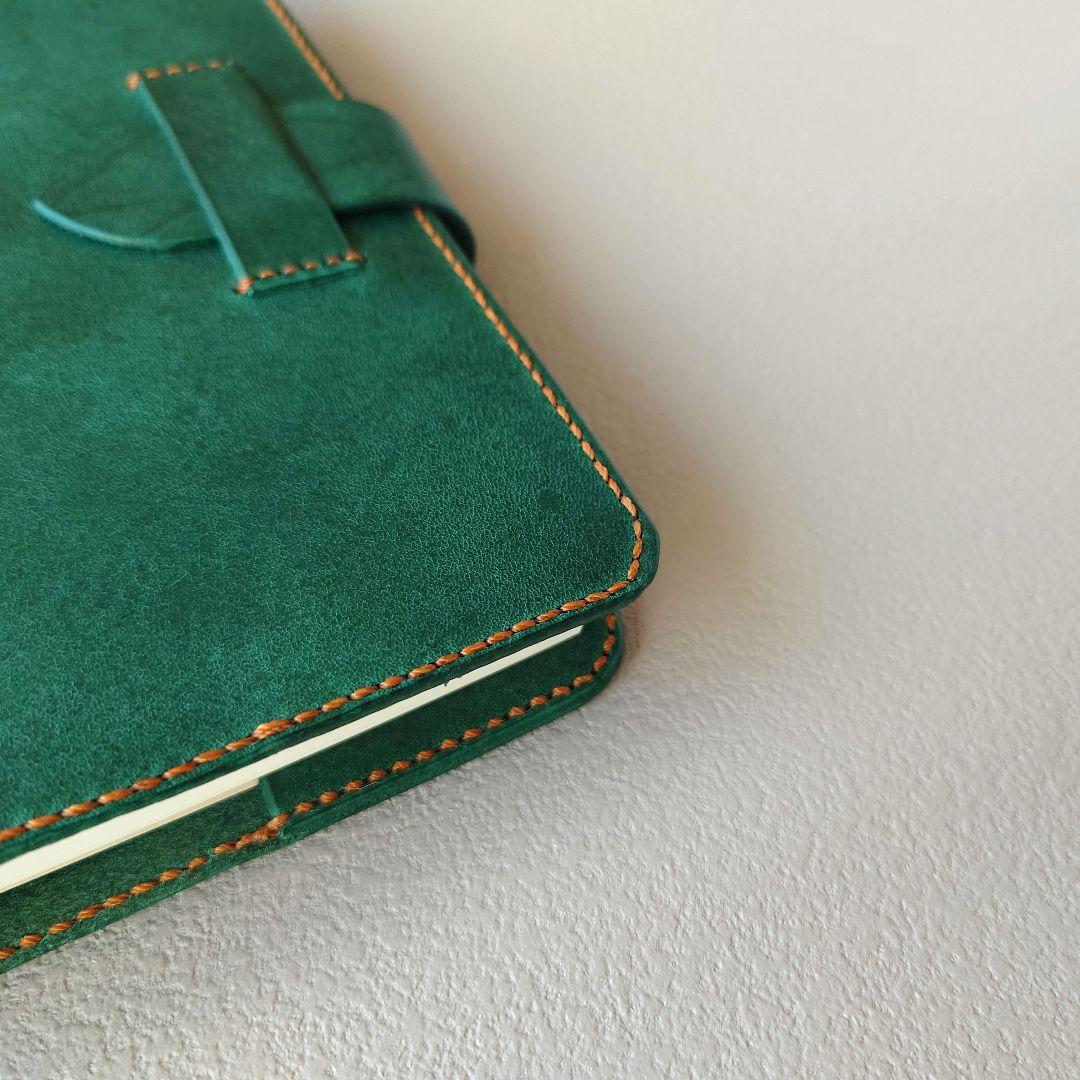 イタリアンレザー 手帳カバー A6サイズ（ ほぼ日対応）【ハンドメイド】