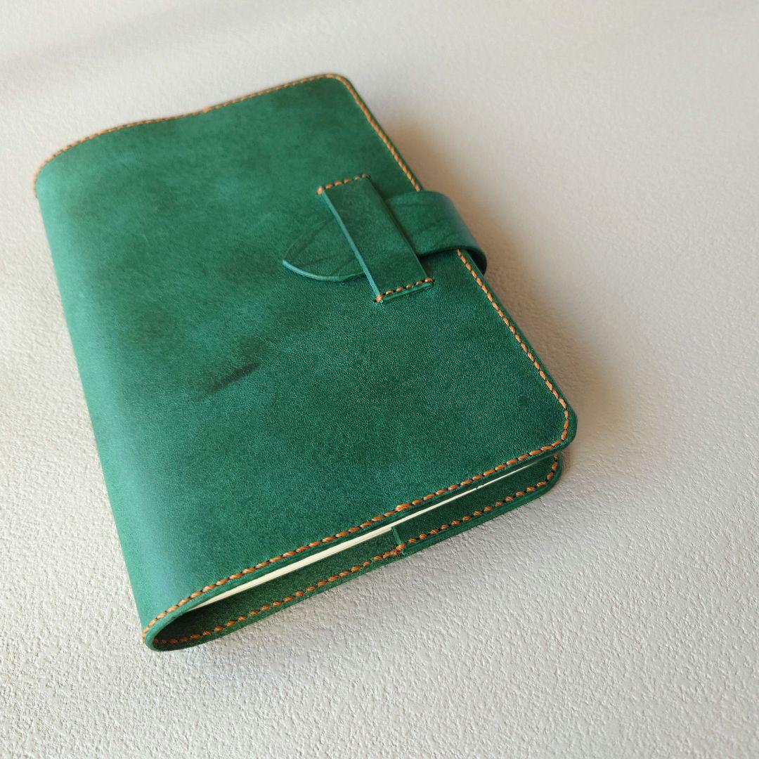 イタリアンレザー 手帳カバー A6サイズ（ ほぼ日対応）【ハンドメイド】