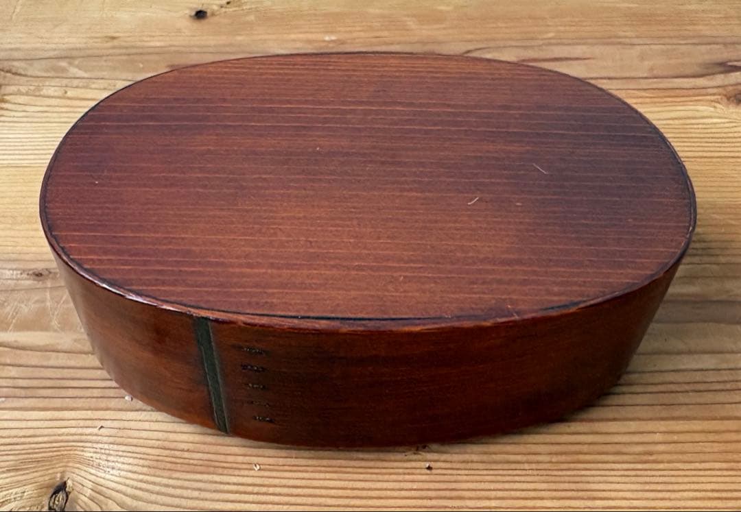小坂屋漆器店 摺り漆 曲げわっぱ 弁当箱 仕切りつき【美品】
