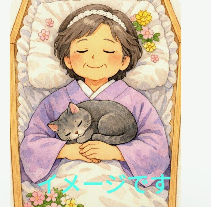 【オリジナル　張り子ペット骨壷:眠り猫】グレー・シャム猫