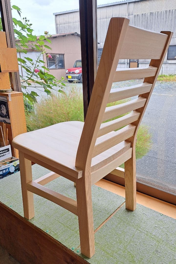 手作り桧の ゆったり椅子