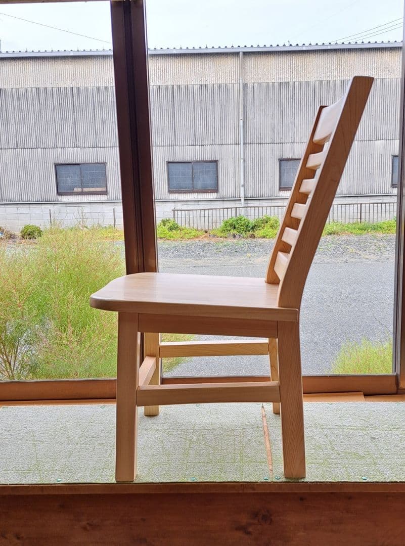 手作り桧の ゆったり椅子