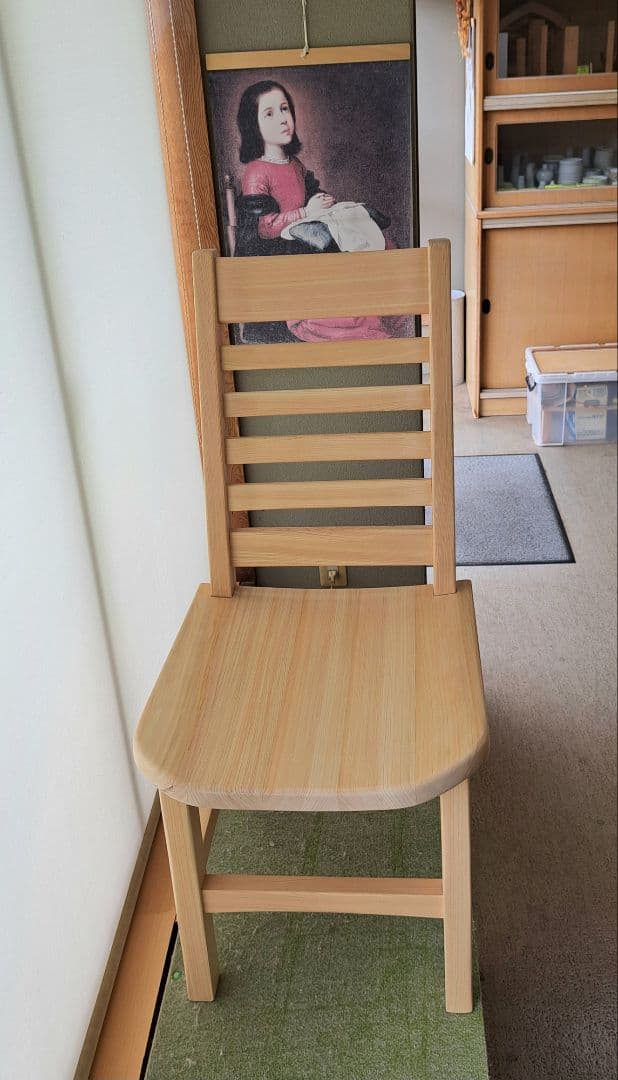 手作り桧の ゆったり椅子