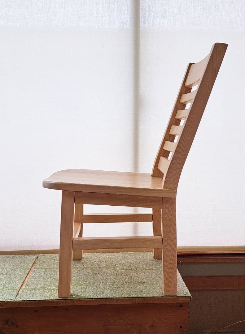 手作り桧の ゆったり椅子