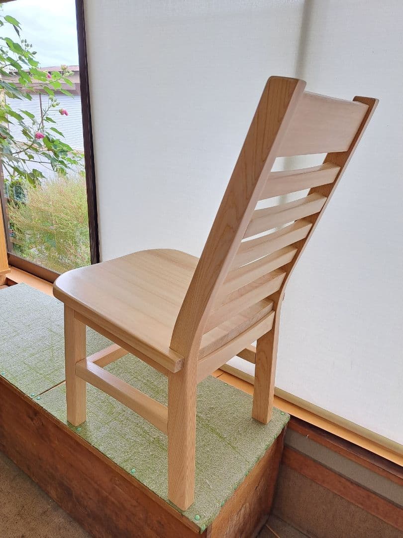 手作り桧の ゆったり椅子