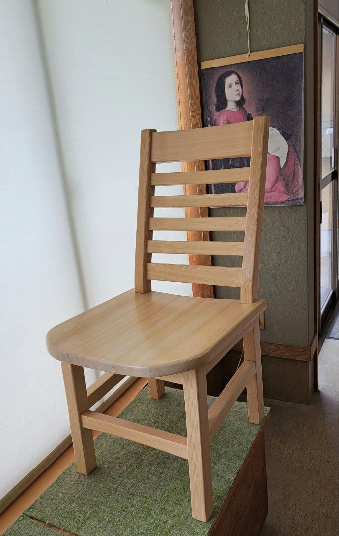 手作り桧の ゆったり椅子