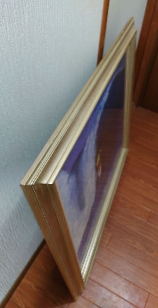 DAIKI 「ビック ウェーブ」真筆 油絵 絵画 サーフィン 波乗り