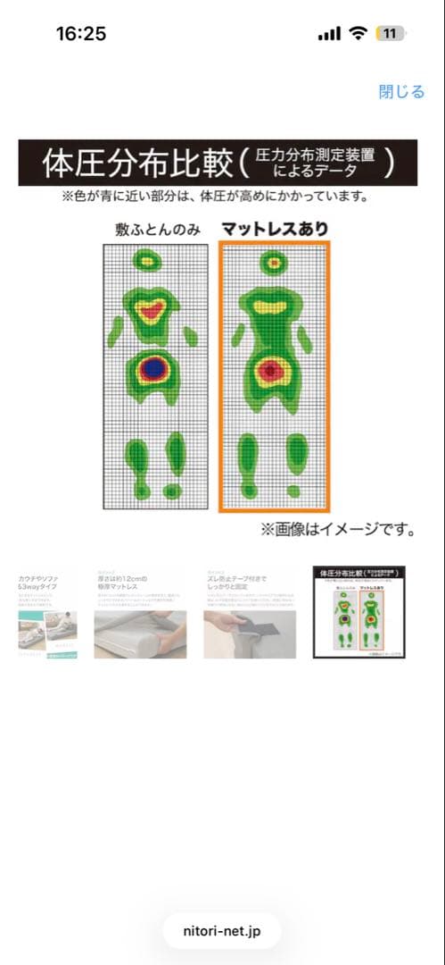 ニトリ ソファになるマットレス グレー ダブルサイズ 良品 世田谷区引取限定