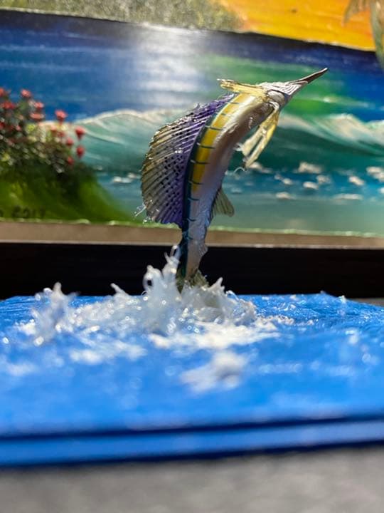 【ハンドメイド】バショウカジキ① ★芭蕉加治木★海 ジオラマ カリブ海 カジキ