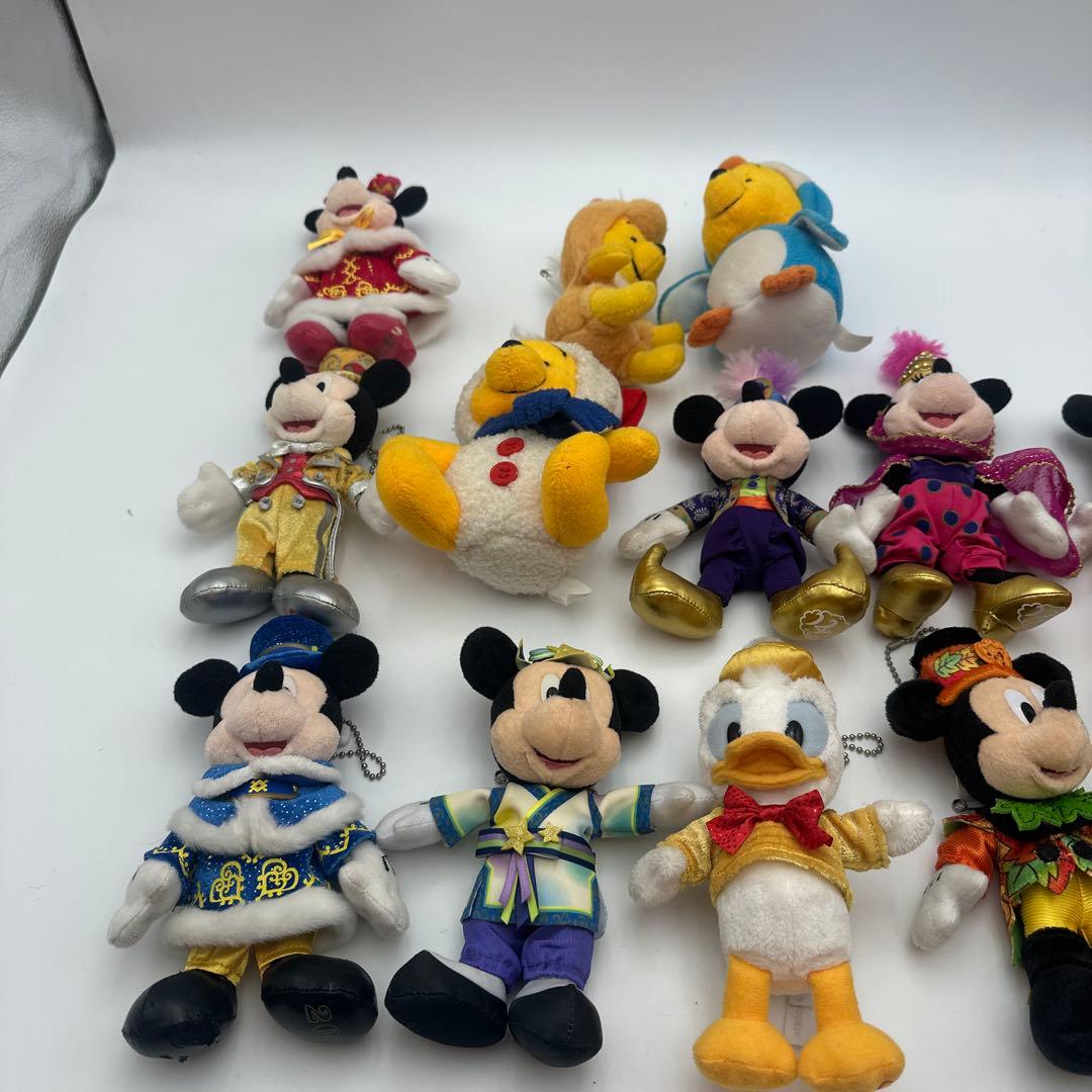 ディズニー　ミッキー・ミニー・プーさん等ぬいぐるみ15体セット