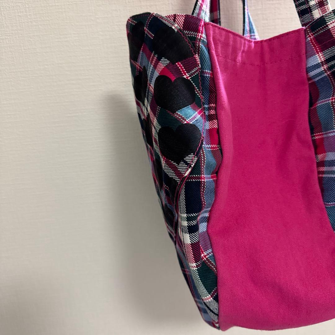 Lemoned hideチェック柄トートバック