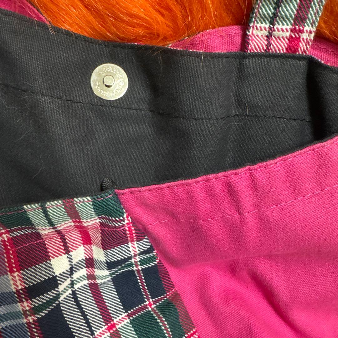 Lemoned hideチェック柄トートバック