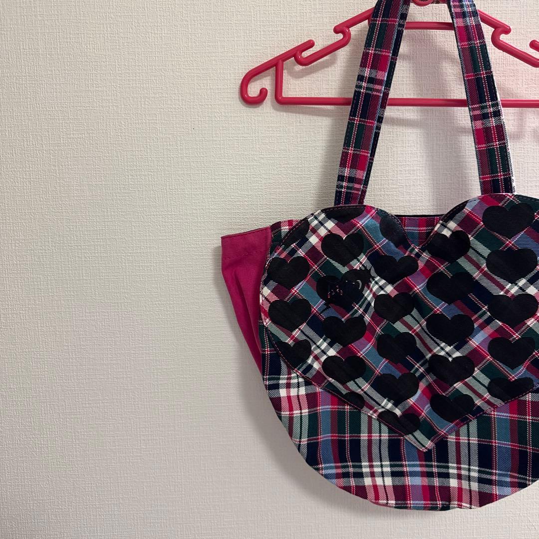 Lemoned hideチェック柄トートバック