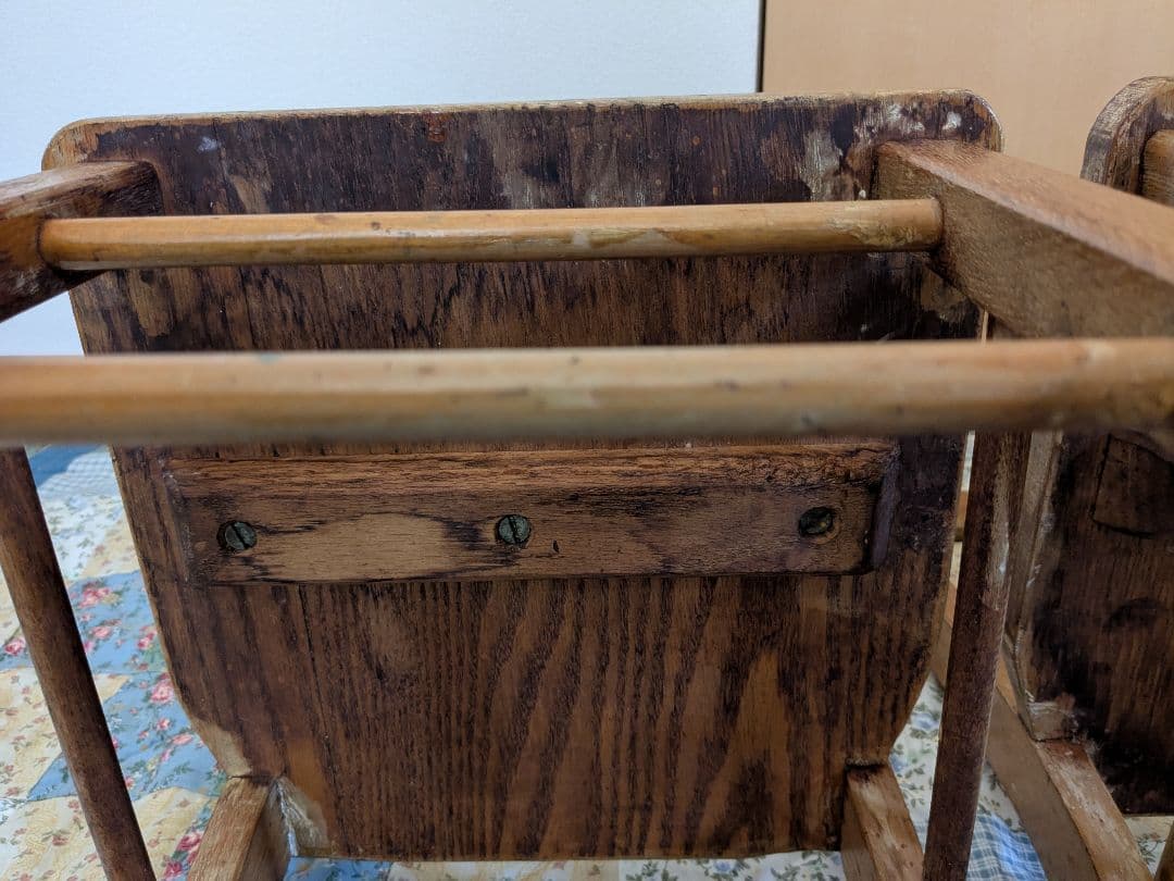 USAアンティーク　木製チャイルドChair　２脚セット　子供椅子セット