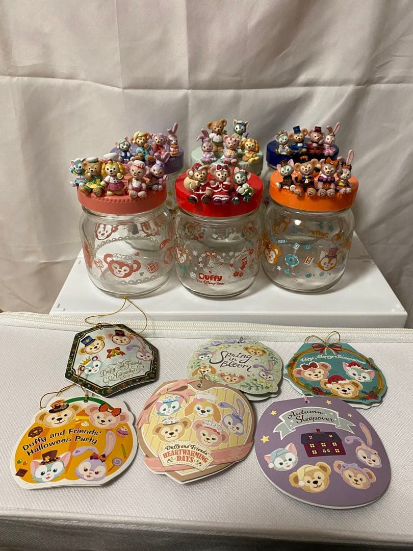 ダッフィーフレンズ 紅茶 フィギュアつき ガラス瓶 6個セット