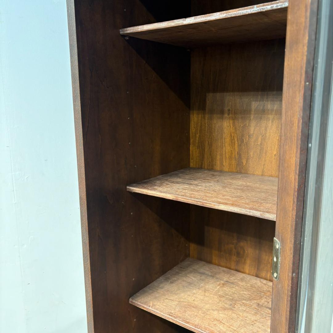 M●希少　カリモク　コロニアル　コーナーボード　飾り棚　ヴィンテージ