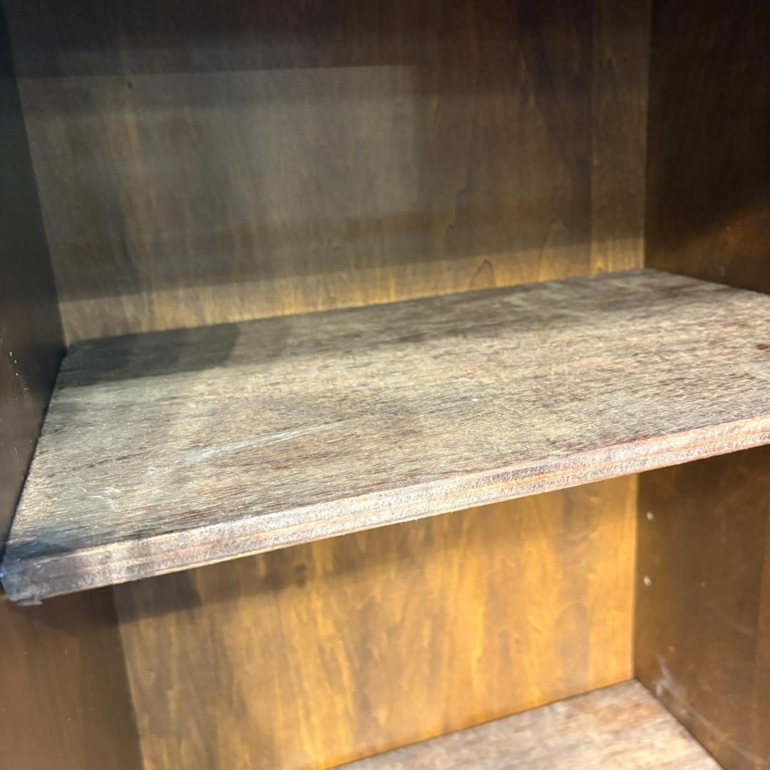 M●希少　カリモク　コロニアル　コーナーボード　飾り棚　ヴィンテージ