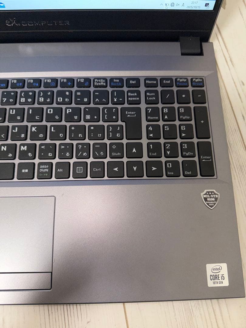 ①ノートパソコン Core i5-10210U MEM8GB SSD256GB