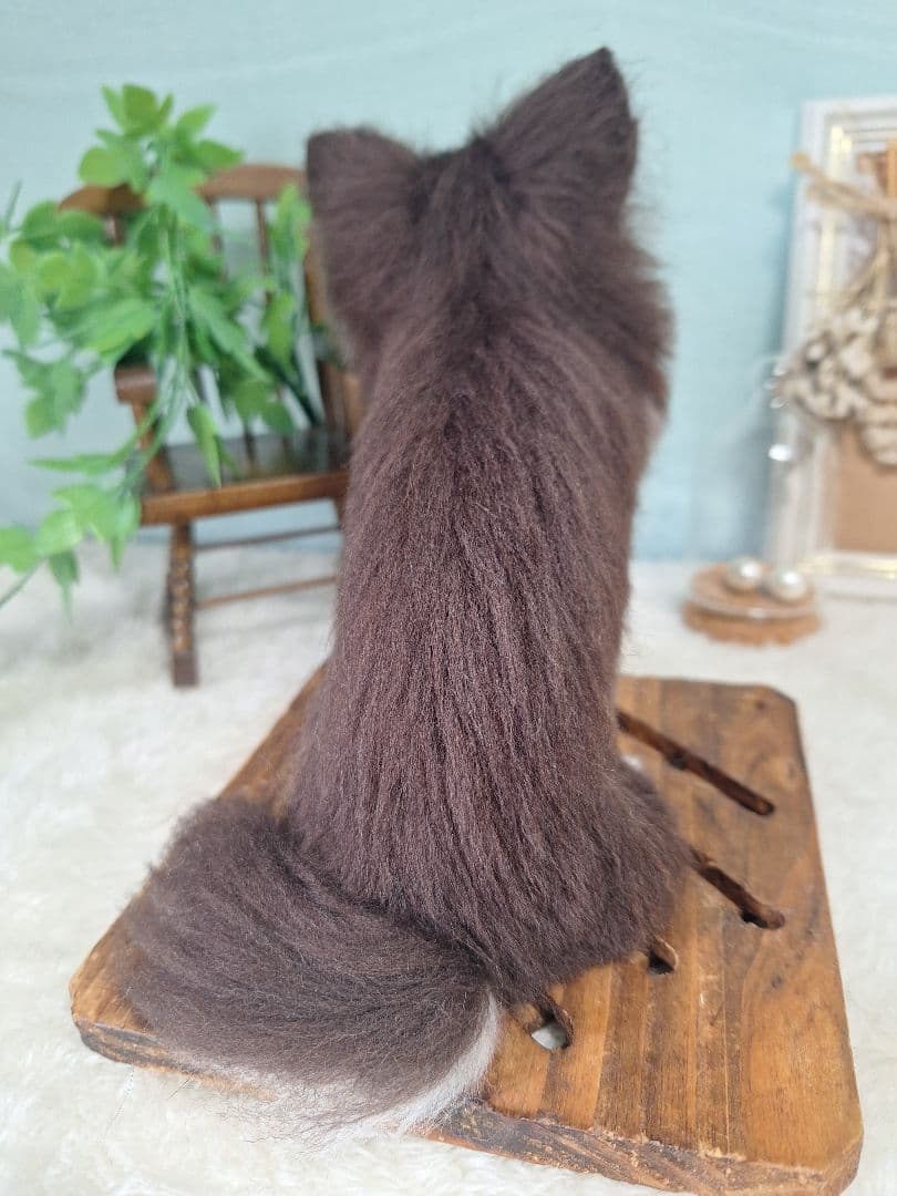 羊毛フェルト　ちわわ　チョコタン