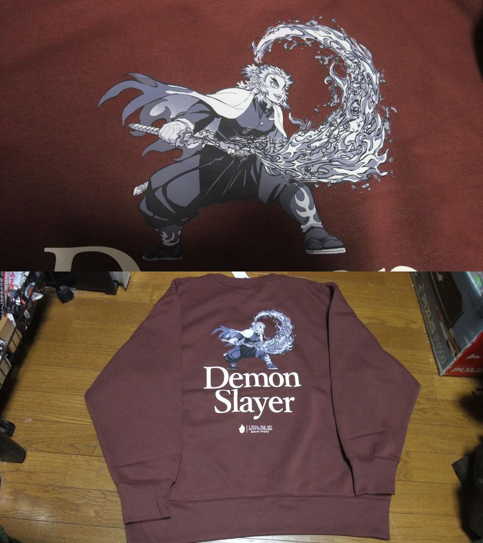 煉獄杏寿郎 鬼滅の刃 XXL 鬼滅 スウェット gu トレーナー コラボ