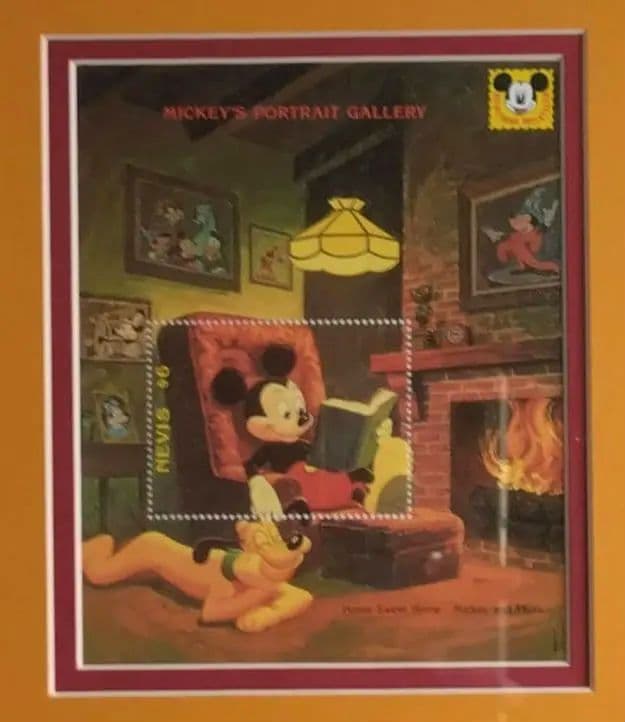 ディズニー スタンプアートギャラリー　ミッキー　プルート1992年 新品