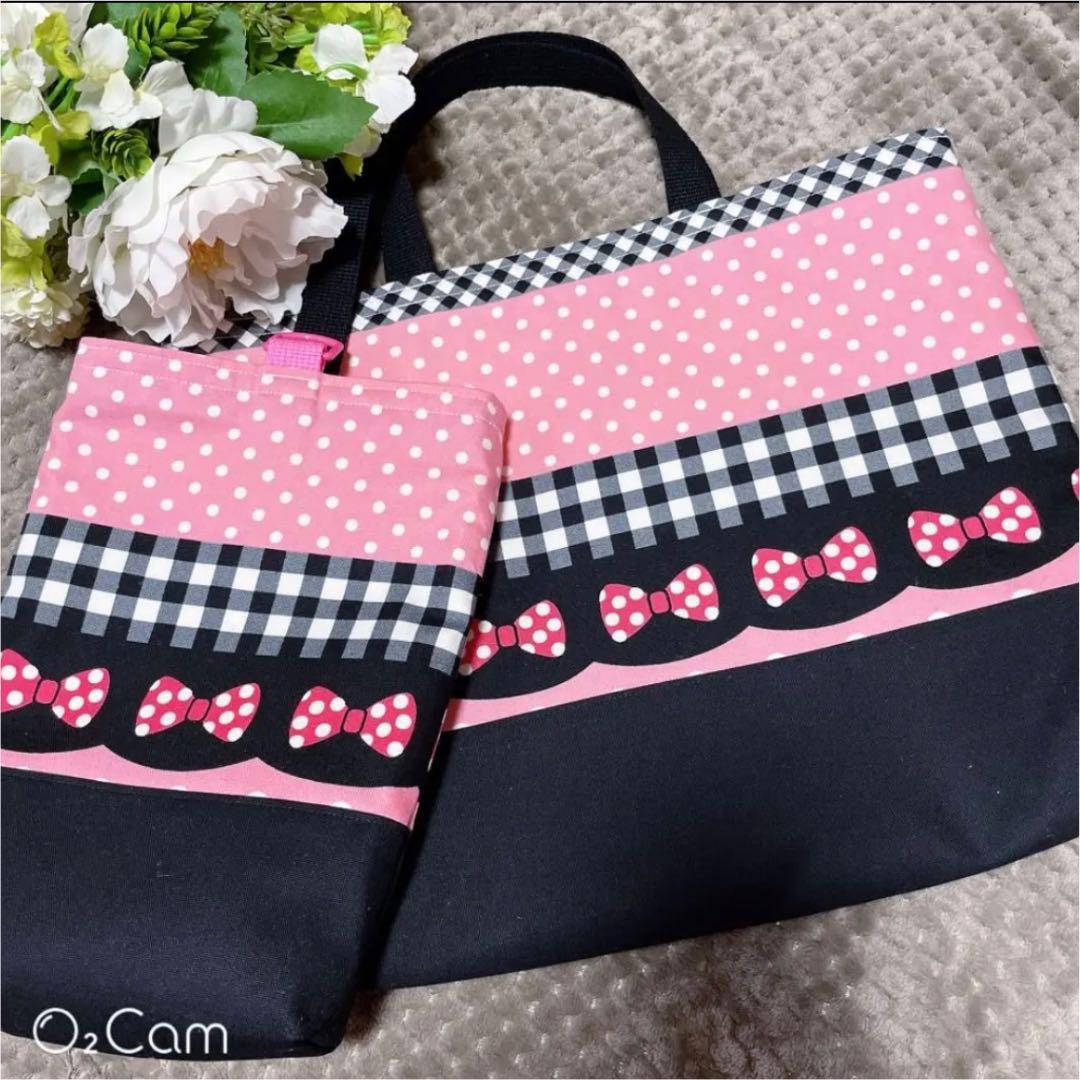 No.42 入学入園　3点セット　女の子　手提げバッグ　上履き入れ　体操着袋