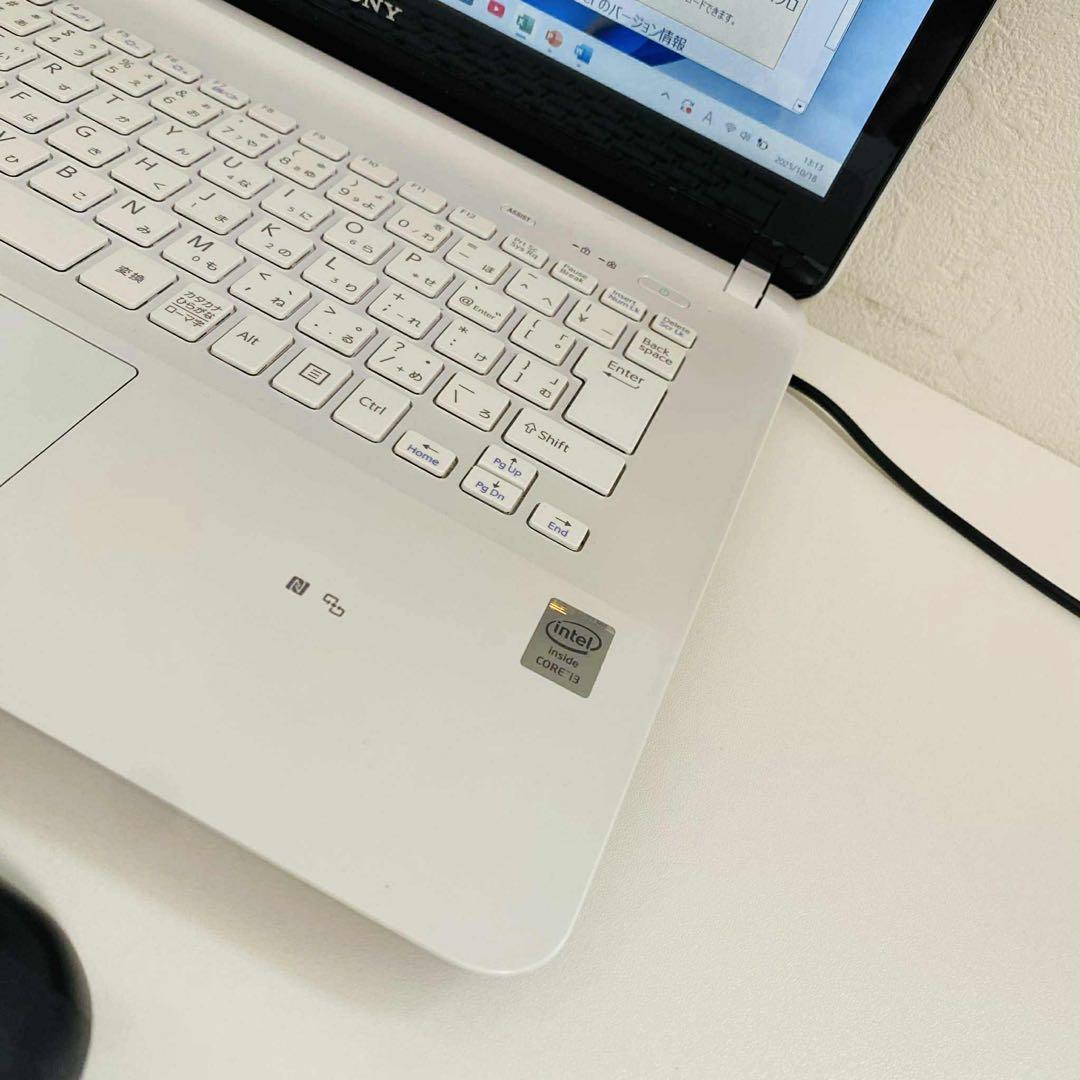 Y863 SonyVaioノートパソコンSSD256G高速タッチパネルWin11