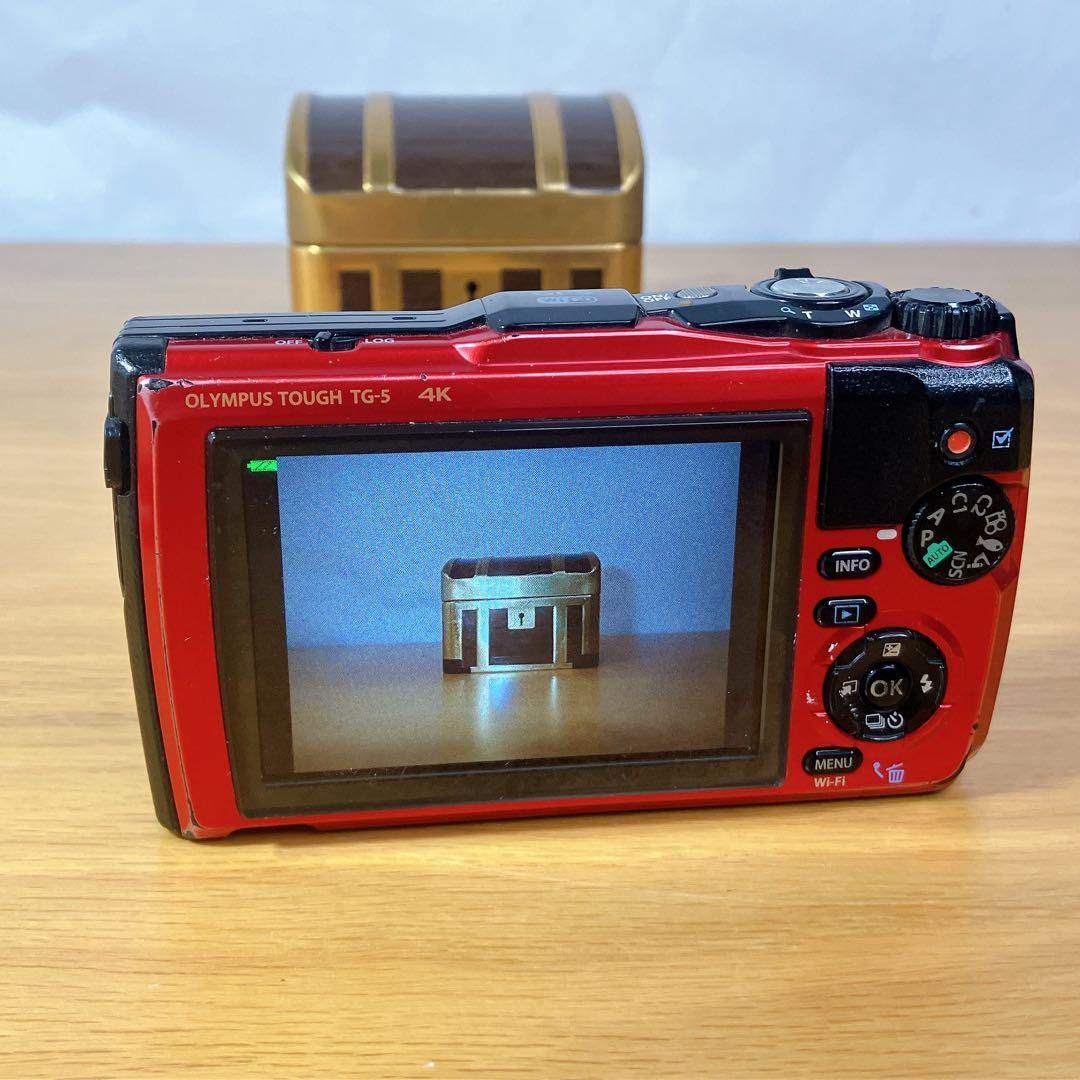 【動作確認済み】OLYMPUS TG-5 赤 防水 耐衝撃