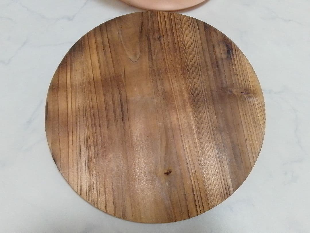 未使用 山菜鍋 純銅鍋 直径約33cm くすみ、変色有り 木蓋付 囲炉裏鍋