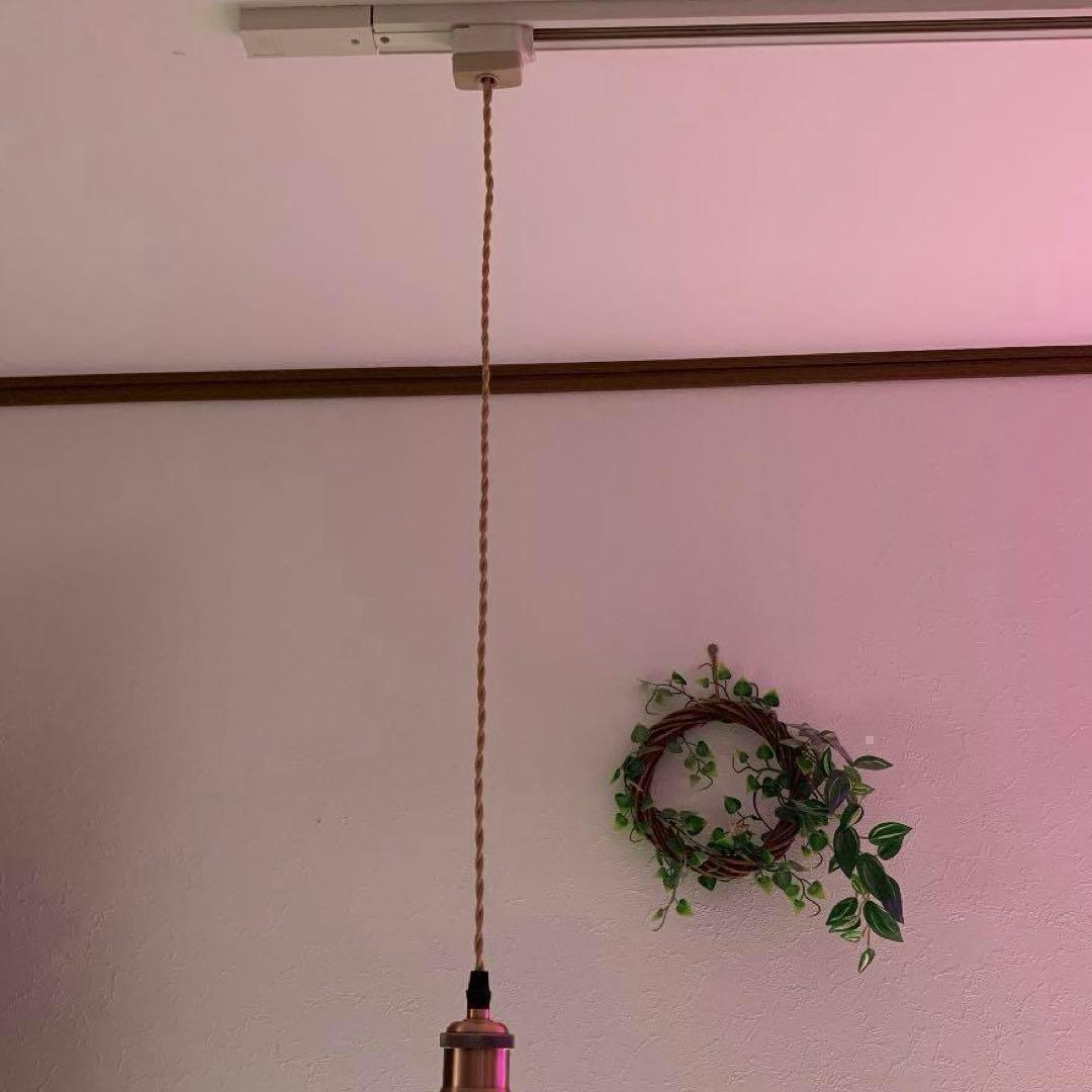 逆さ ペンダントライト おしゃれ照明 ハンドメイド レッド シーリング ライト