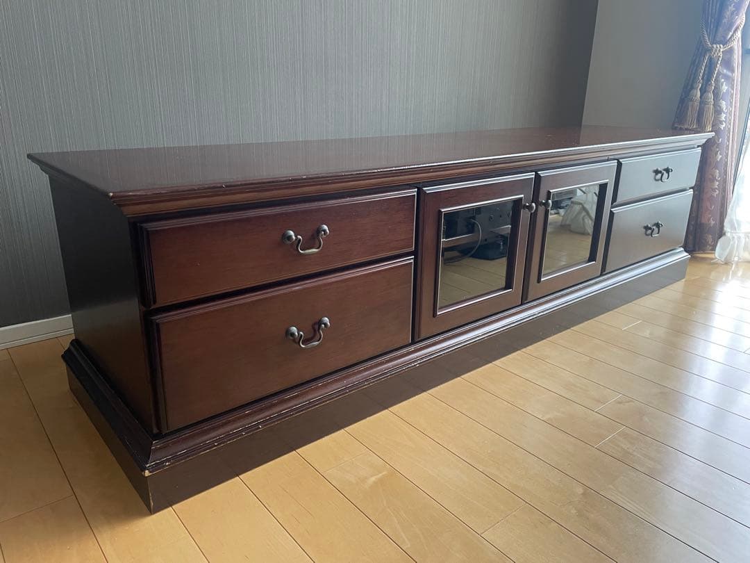 大塚家具 IDCグレース テレビボード 幅170cm マホガニー アンティーク