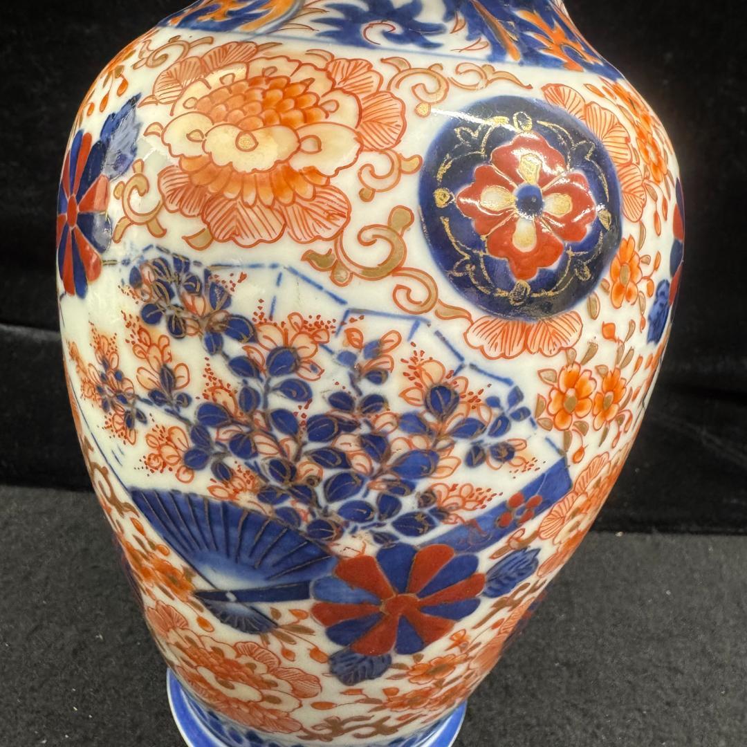 希少‼　香蘭社　明治　オールド 赤絵錦　金欄手　花瓶　壺　時代物