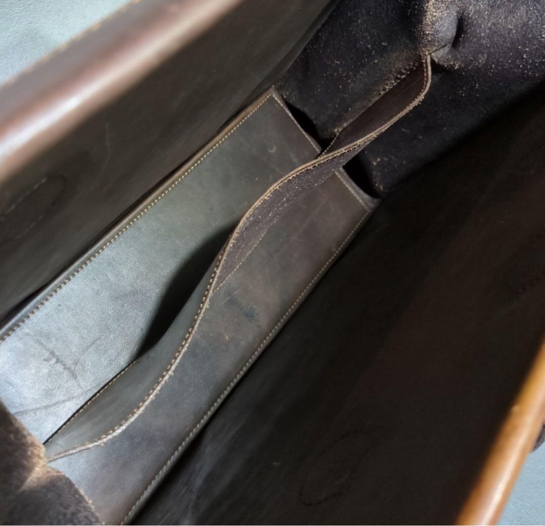 VOGT クロコダイル型押し レザーハンドバック　シルバー 14Kゴールド