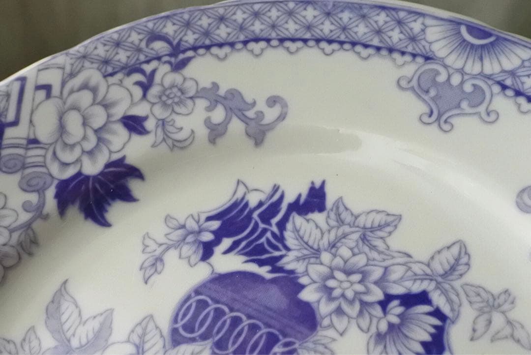 美しいモーブカラー　サルグミンヌ　フランスアンティーク　ポーセリン