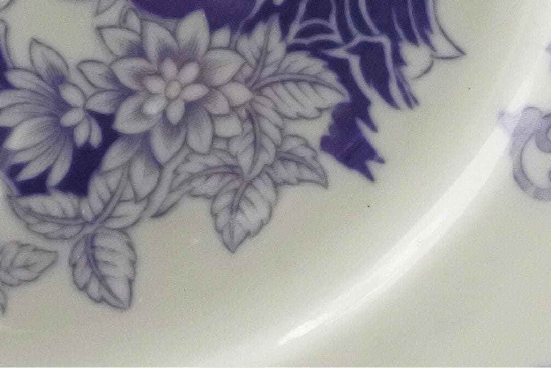 美しいモーブカラー　サルグミンヌ　フランスアンティーク　ポーセリン