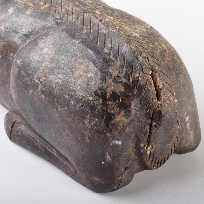 中国　玉石寿山石彫刻　山羊　置物　C　R5121