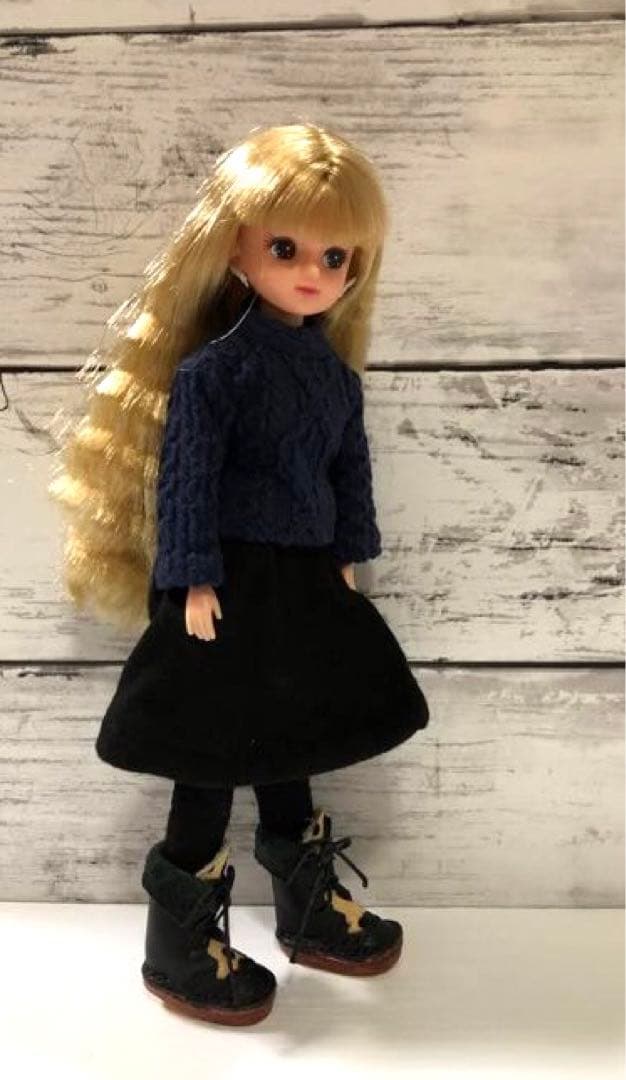 ミニチュア靴 ハラコブーツ ③ リカちゃん モンストドール アイシードール