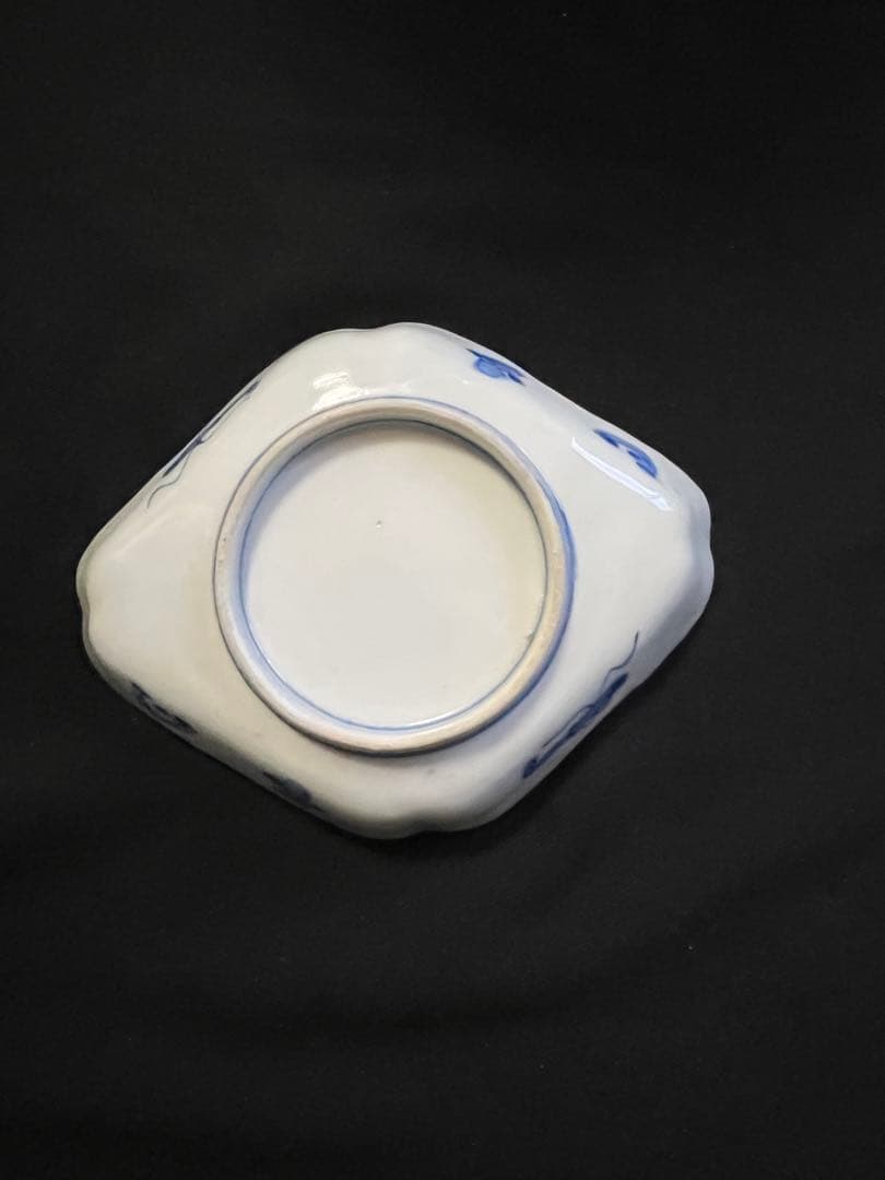 わ*め様 有田焼 伊万里焼 古伊万里 色絵 金彩 菱皿 刺し身皿 4客 管理A3