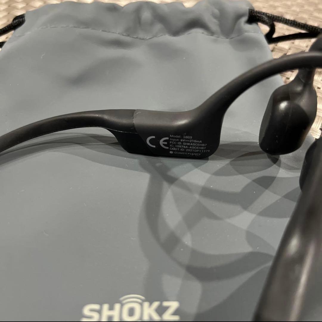 SHOKZ OpenRun S803骨伝導イヤホン ブラック