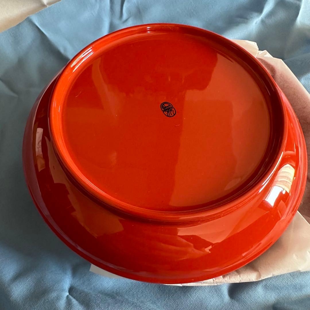 【未使用箱付き】象彦 漆器 朱塗り 銘々皿 5枚セット 取り皿 お祝い用