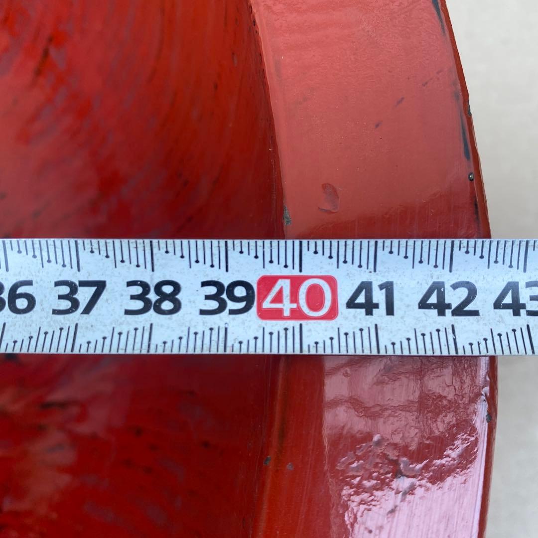 【そば・うどん打ち/こね鉢/黒内朱/彩/外径45.5