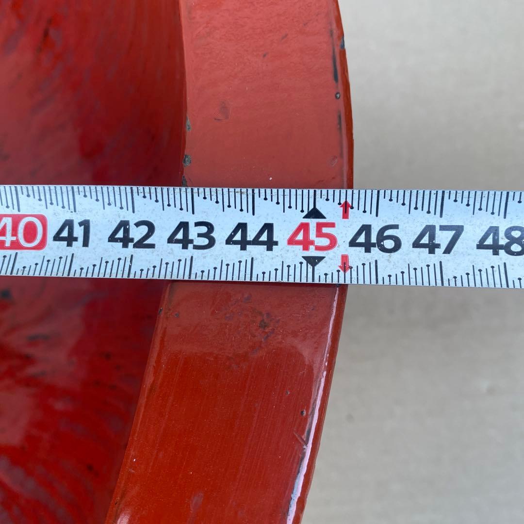 【そば・うどん打ち/こね鉢/黒内朱/彩/外径45.5