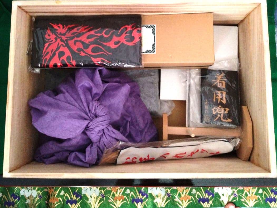 半額以下　五月人形　25号　玉雅作　真田幸村　着用兜　収納兜飾り　初節句　弓　刀